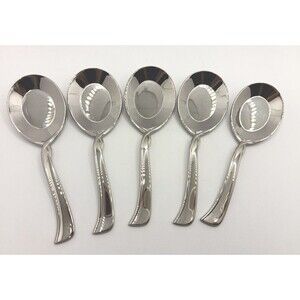 Lenox Simply Fine Twist Mini / Sample Spoon 5 Piece Set 18/10 Stainless Rare